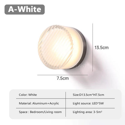 Modern LED Wall Lamp Living Room Amber Jelly Decor Wall Sconces  Corridor Study Dining Room  Home Decoration Smokey Grey Fixture