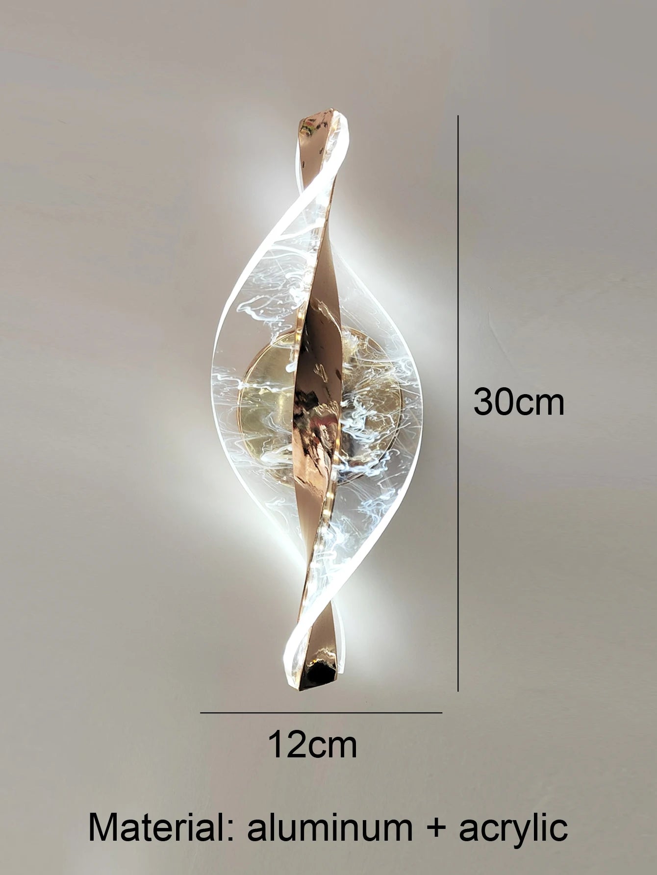 LED Modern 1PC Gold/Black Acrylic wall lamp,Lustre Hallway, Bedroom,Living  room,Bedside lamps room decor,Wall decoration items